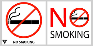 The sign is forbidden to smoke